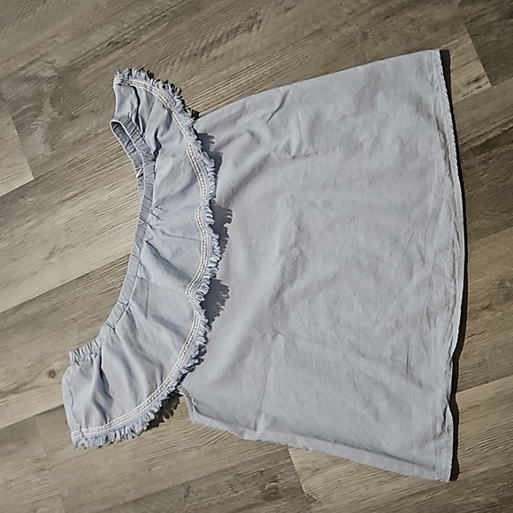 2/$15 Sale H&M Cotton Ruffle Top sz 10 - Picture 3 of 8